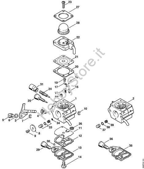 Carburatore C1Q-S157, C1Q-S69 (41.2017) (45.2009) FC 85 FC 85 brand Stihl